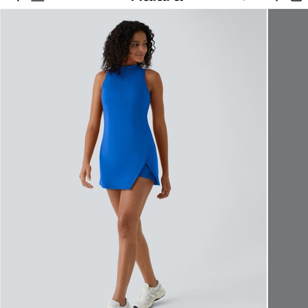 Vibrant Blue Sleeveless Mini Dress